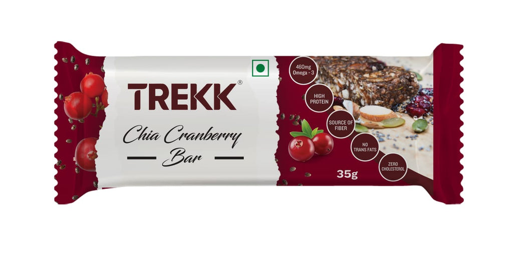 TREKK Chia Cranberry Granola Bar 35g